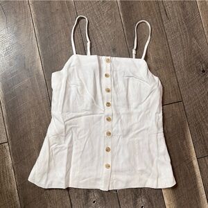 The Workshop Button Front Tank Top